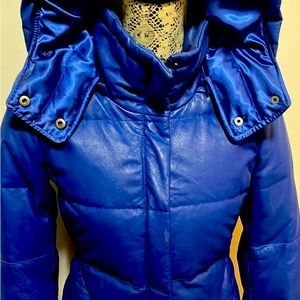 Daniel 2XS leather down filled puffe